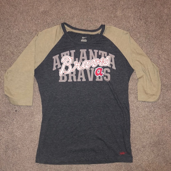 Nike Atlanta Braves 3/4 Sleeve - Picture 1 of 6